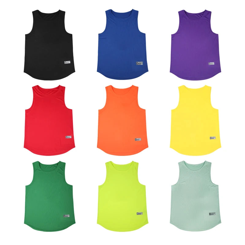 Adult Men Women Running Outdoor Shirts Tight Gym Tank Top Fitness Sleeveless T-shirts Sport Exercise Basketball Vest Clothes z03