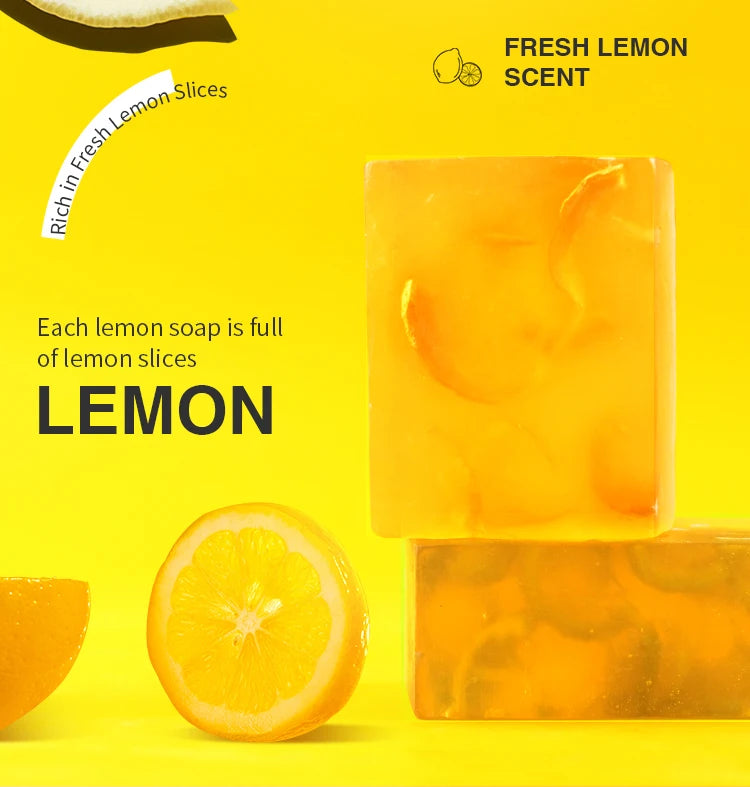 AILKE Spots Remover Soap Bars, Deep Cleansing, Moisturizing, Skin Glow, with Natural Lemon, Olive Oil, Cruelty Free Body Wash Viralgem Store