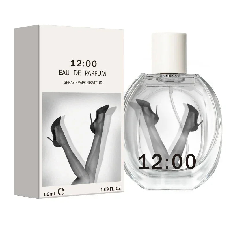 12:00 EAU DE PARFUM Pheromone Perfume Women's Warm Sweet Irresistible Fragrance for Attracting Candid Woody Fragrance 50ML