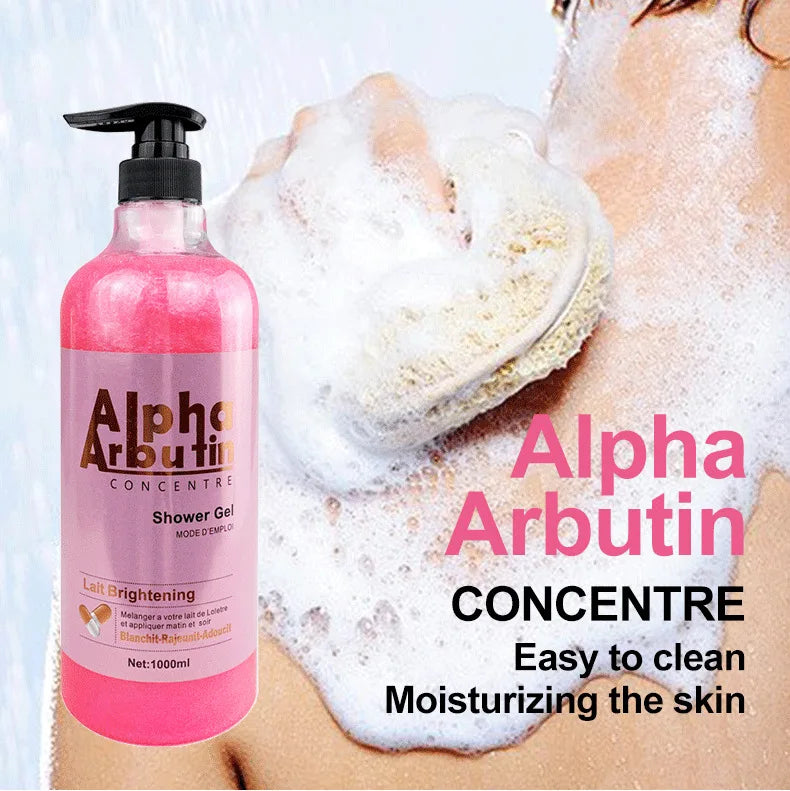 1000ml Vitamin C Body Lotion Anti-aging Shower Gel AHA and Arbutin Beauty Skin Body Wash for Dropshipping Viralgem Store