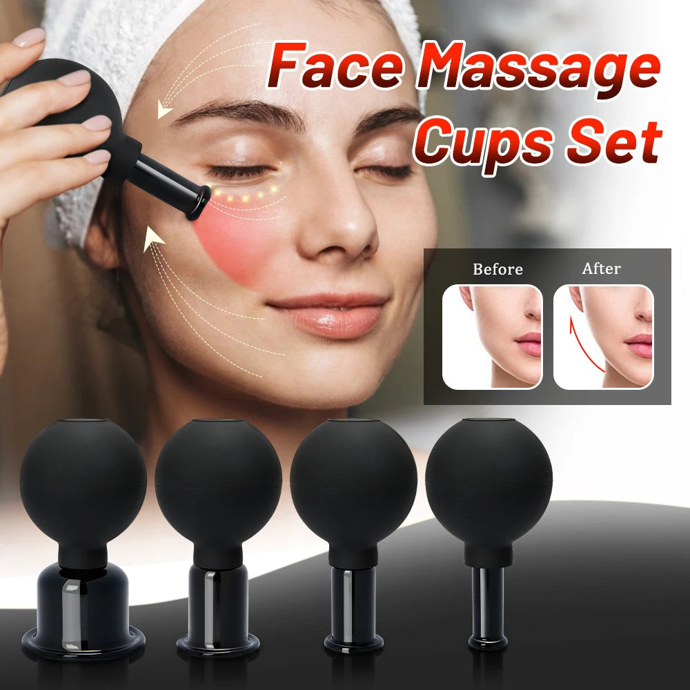 Vacuum Cupping Chinese Therapy Set Jars Anticellulite Professional Suction Cup Body Face Massager Facial Face Sucker Health Care Viralgem Store
