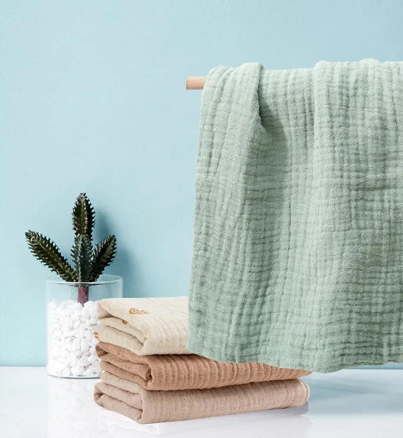 2/5pcs Baby Saliva Soft Absorbent Gauze Cotton Burp Cloth Kindergarten Handkerchief Newborn Washcloth Nursing Towel