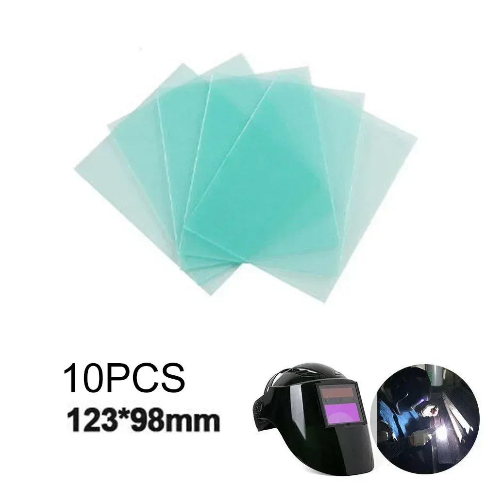 10 PCS Welding Protective Lens PC Plastic Plate Cover Green Clear Screens Welding Helmet Welding Filter