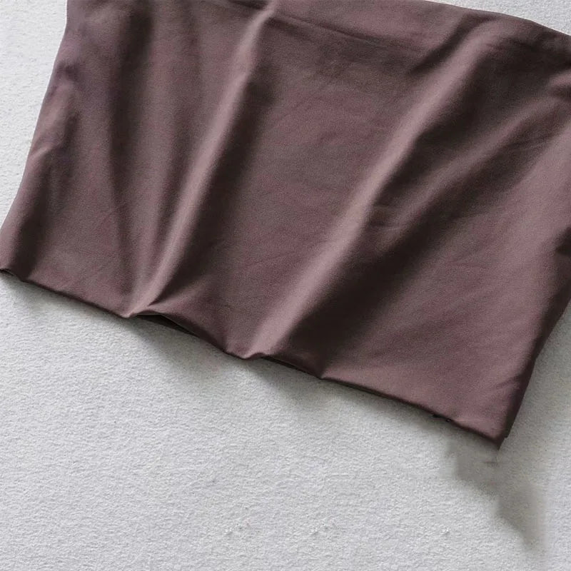 2023 Summer Women's Crop Top Sexy Elastic Cotton Camis sleeveless Short Tank Top Bar Viralgem Store