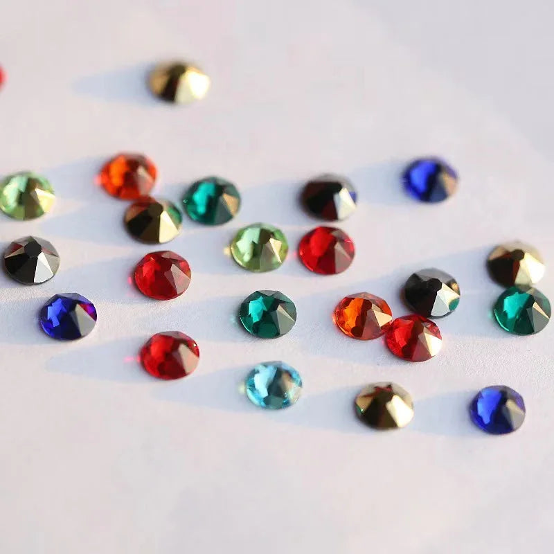 Super Shiny 3D Glass 16 Cut Facets 2088 Flatback Swarovsky DIY Nails Rhinestones Art Decoration Manicure Top Crystal Stones Gems