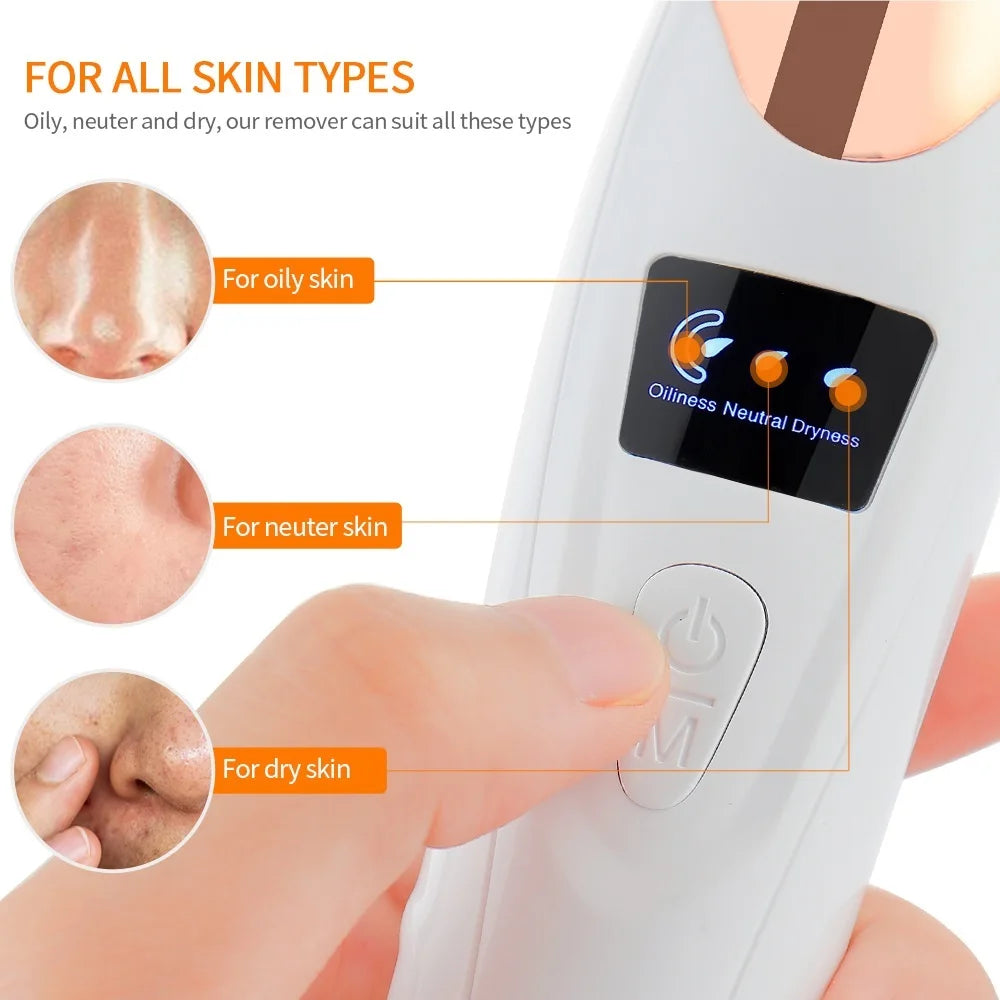 Vacuum Nose Blackhead Remover Face Cleansing Beauty Machine Facial Suction Cleaner Pimple Dead Skin Remover Extractor Skin Care Viralgem Store
