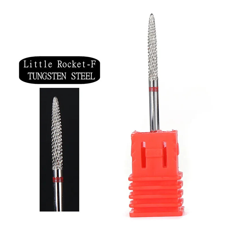 1pcs Tungsten Carbide Nail Drill Bit Electric Manicure Drill Machine Replacement Gringing Heads for Acrylic Gel Polishing Remove