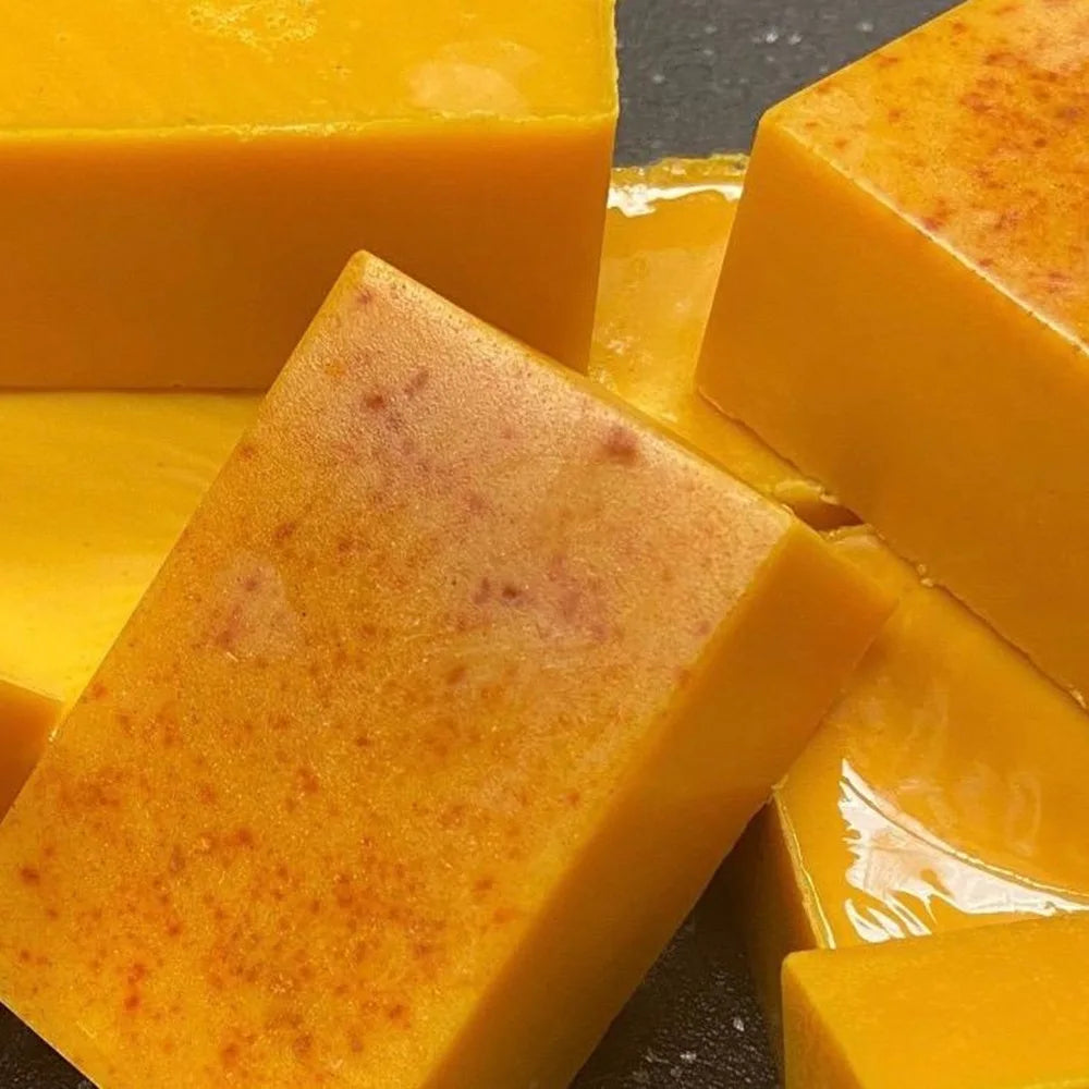100g Turmeric Hand Made Soap, Lemon Kojic Acid Soap, Shower and Facial Soap Viralgem Store