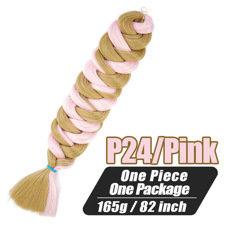 Xpression Jumbo Braiding Hair 82 Inch 165g Crochet Hair Pre Stretched Box Twist Braids Synthetic Hair Extensions For BWomen Viralgem Store