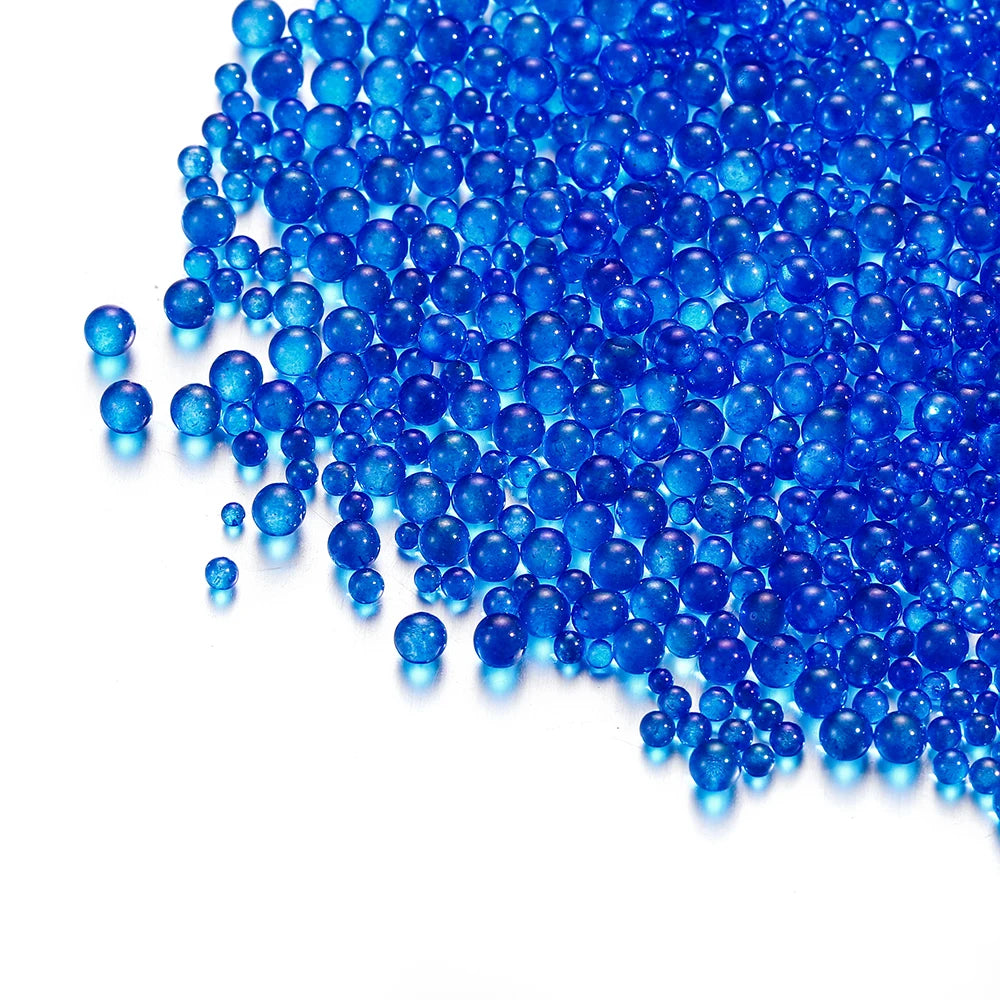 100g 0.4-3mm Mini Bubble Ball Beads Tiny Glass Bead Resin Filling for Silicone Mold UV Resin Epoxy Filler DIY Nail Art Decor Viralgem Store