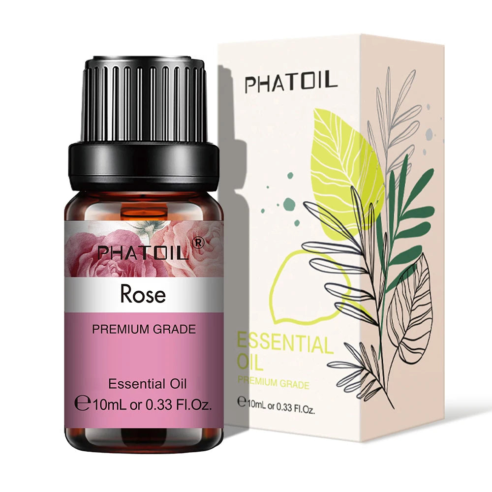 10ml Rose Essential Oils Pure Natural for Diffuser humidifier Aromatherapy Jasmine Vanilla Aroma Oil for Candles Soap Making Viralgem Store