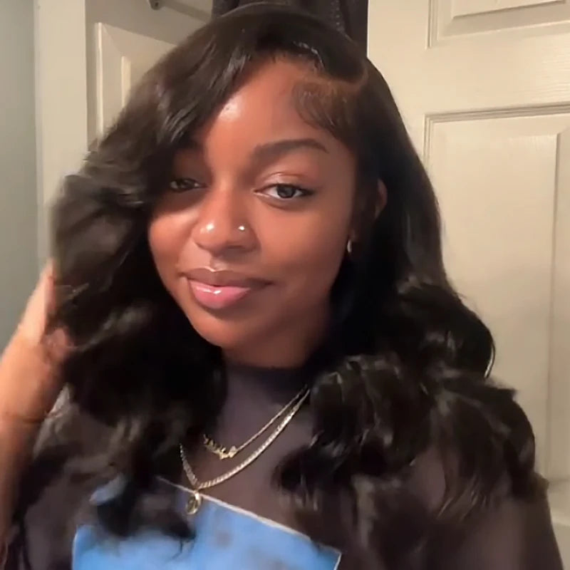 WestKiss Side Part Glueless Layered Cut Human Hair Wig RTG Body Wave 6x8 Lace Closure Wig Pre Plucked Pre Cut Pre Bleached Viralgem Store