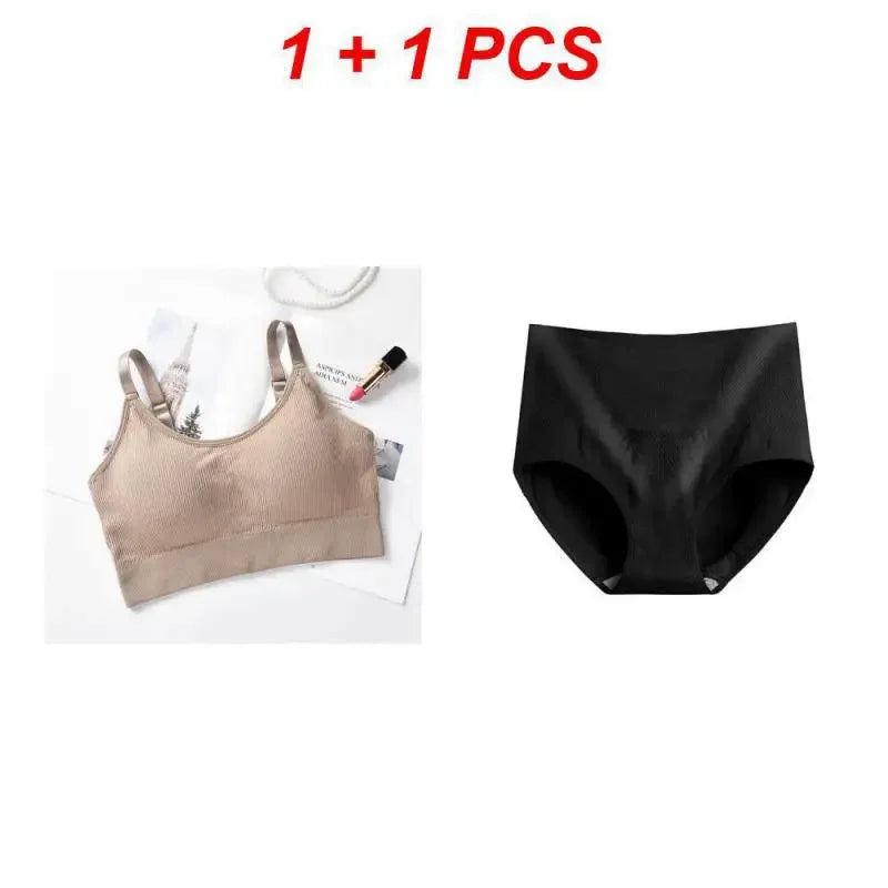 Sports Yoga Top Sexy Wireless Bralette Seamless Women Bra Padded Sleep Tops U-Shaped Back bra Breathable Crop Lingerie Underwear