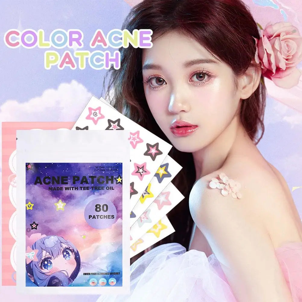 1PC Colorful Star Shaped PE Pimple Patches Acne Invisible Removal Skin Care Stickers Concealer Face Spot Beauty Makeup Tools
