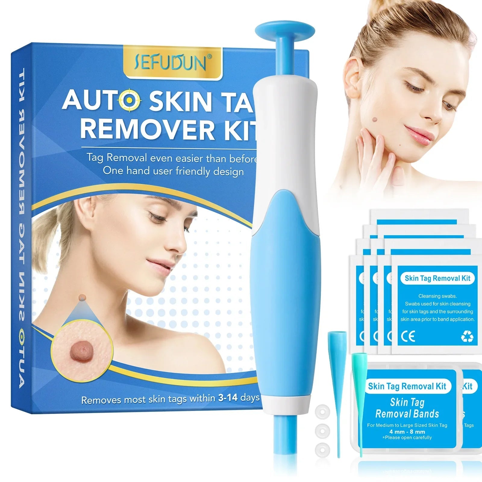 2 IN 1 Auto Micro Skin Tag Remover Device Standard And Micro Skin Tag Removal Kit Adult Mole Wart Remover Face Care Beauty Tools Viralgem Store