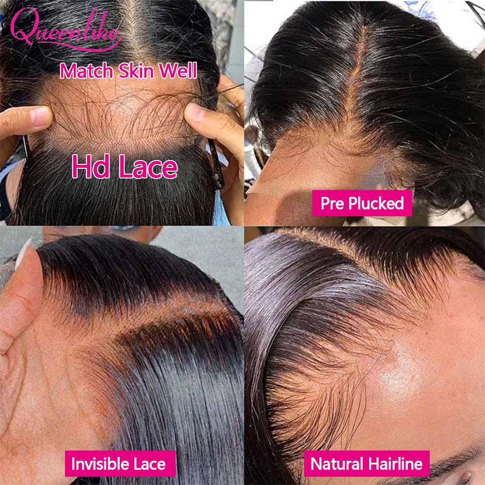 20 22 24 inch Real Hd Lace Wig 13x4 Human Hair Straight Human Hair Frontal Wigs for Women Scalp Top Wigs Thin Hd Invisible Lace Viralgem Store