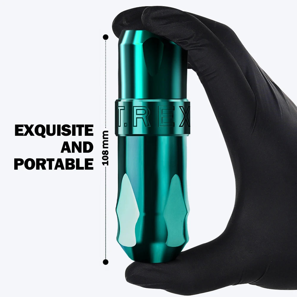 T-Rex Wireless Tattoo Machine Rotaty Battery Pen With Portable Power Pack 2400mAh LCD Digital Display For Body Art Makeup