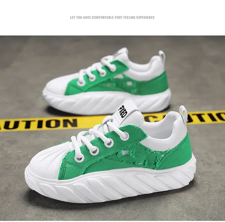 2023 Fashion Breathable Mens Thick Bottom Skate Shoes Outdoor Student Sneakers Sport Running Heighten Trend Comfortable Designer