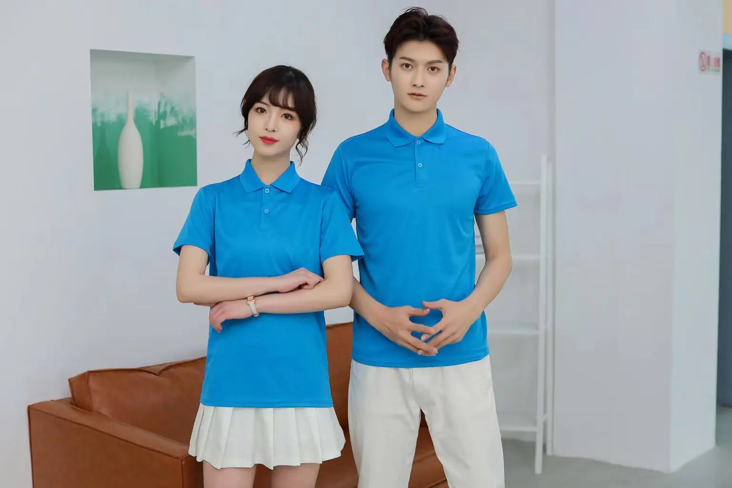 2024 Solid Color Polo Shirt Men's Business Polo Collar Half sleeved Top 2024 Summer Casual Short sleeved T-shirt for Men an