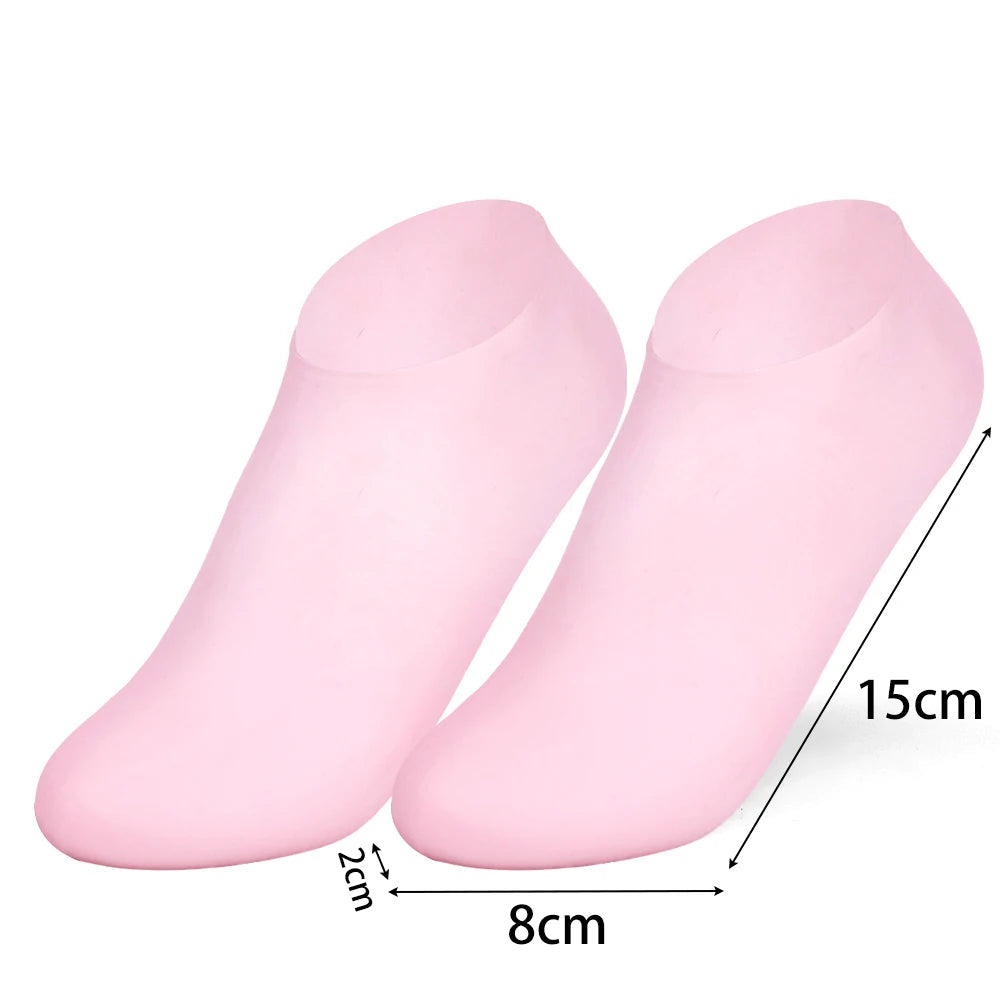 1Pairs Silicone Moisturizing Foot Socks for Dry Cracked Feet Foot Care Socks Spa Pedicure Socks Massage Moisturizing Gel Sock Viralgem Store