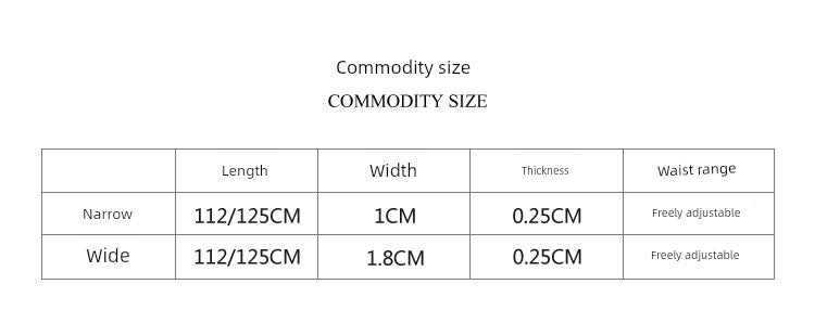 Women's Woolen Sweater Accessories Leather Coffee Color Lengthened Belt