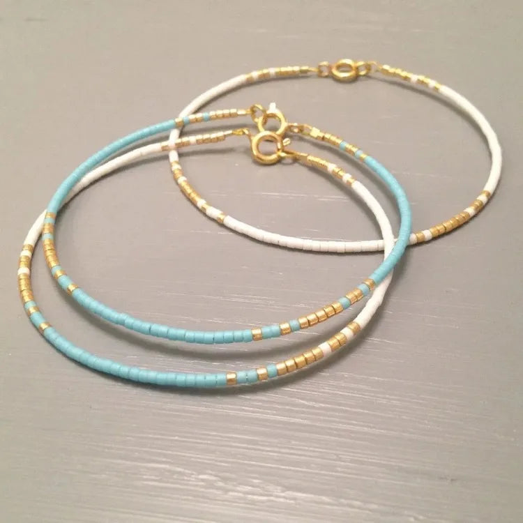 Vintage Bohemia Miyuki Bracelet for Women Jewelry Gift Dainty Simple Thin Beads Bracelets Sets Pulseras Mujer Female