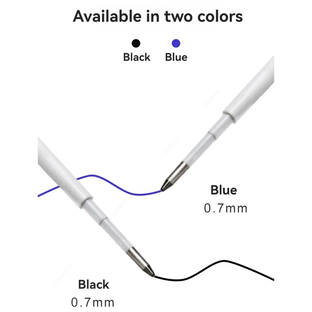 10-20pcs 0.7MM Ballpoint Pen Plastic G2 Refills Blue/Black Ink  for Pens Writting Parts Office Stationery Viralgem Store