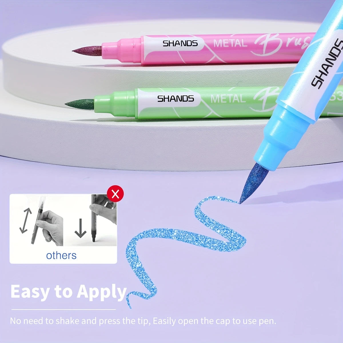 6/12 Pieces Double-ended Color Markers, Art High-value Hand-painted Pens, Suitable for Adults and Children School Office Gifts