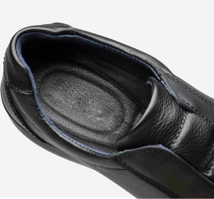 Trendy Genuine Leather Shoes Men Lightweight Luxury Bean Shoe Elegant Business Flat Boat Lazy Loafers Walking Driving Size 37 45 Viralgem Store