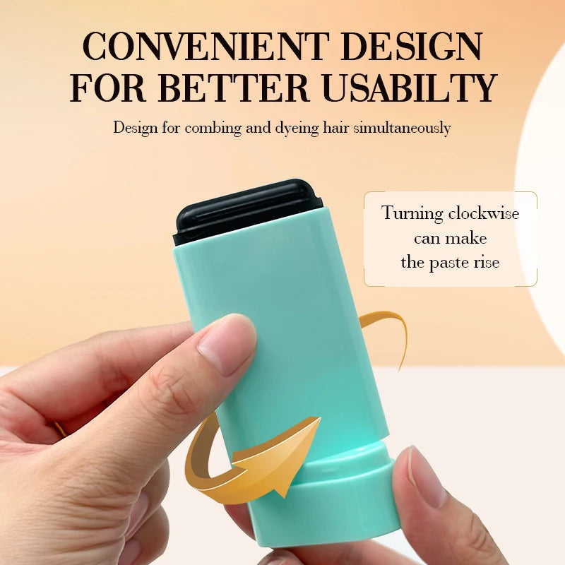 20g Portable Touch-Up Hair Stick,Temporary Hair Dye Stick - Quick Gray Coverage With Applicator Brush,Lasting Beard Color Sticks Viralgem Store