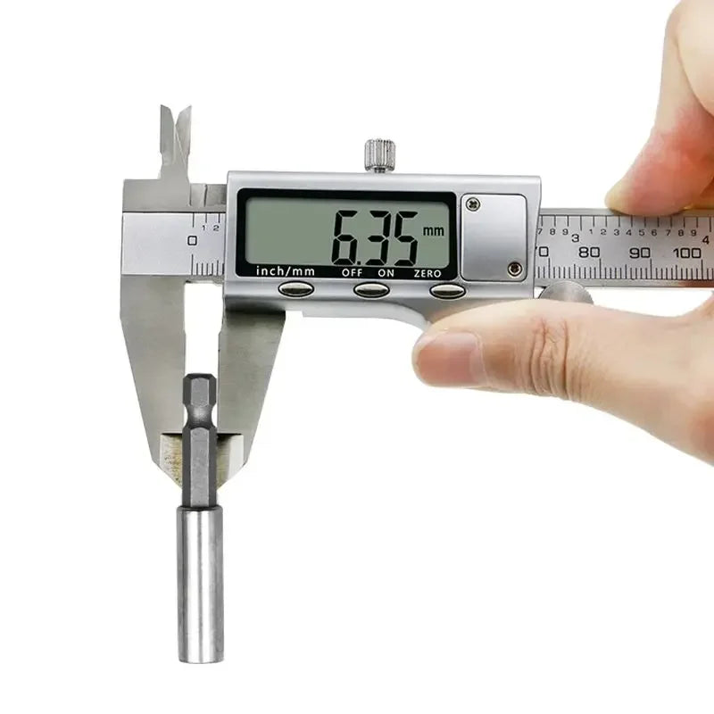 1/4'' Strong Magnetic Hex Screwdriver Bit Extension Connecting Rod Sleeve Pistol Drill Extension Rod 6.35mm Sleeve Quick Adapter