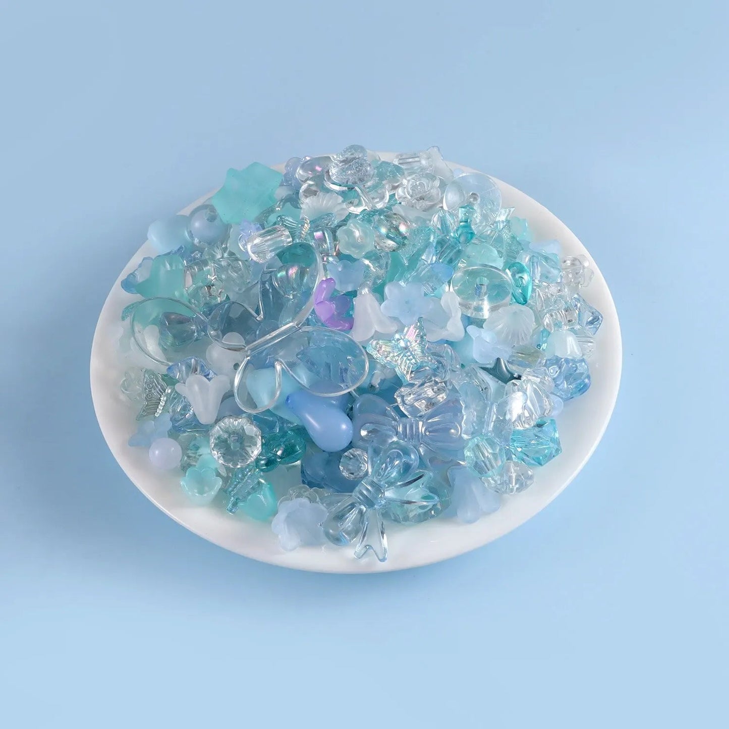 1bag Mixing Style Candy Color Acrylic Beads For DIY Handmade Bracelet Jewelry Making Phone Chain Accessories Viralgem Store