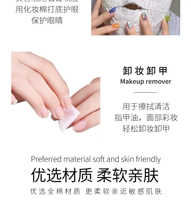 100-1200PCS Disposable Facial Puff Cotton Pads Makeup Accessories  Remover Practical Face Soft Remover Paper Take off the makeup Viralgem Store