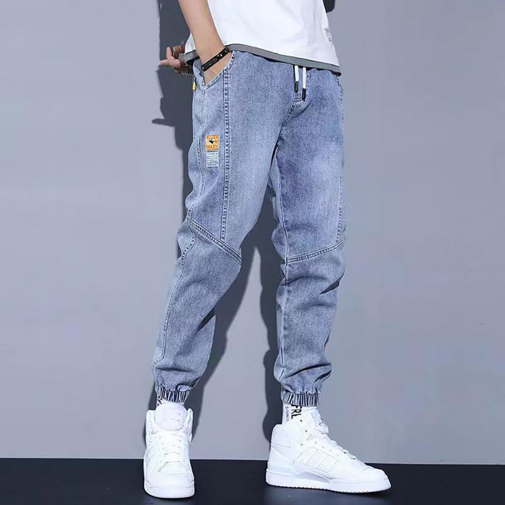 2023 Spring Summer Cotton Jogger Pant Men Pants Harajuku Cargo Jeans Casual Harem Denim Korean Hip Hop Sweatpants Male Trousers