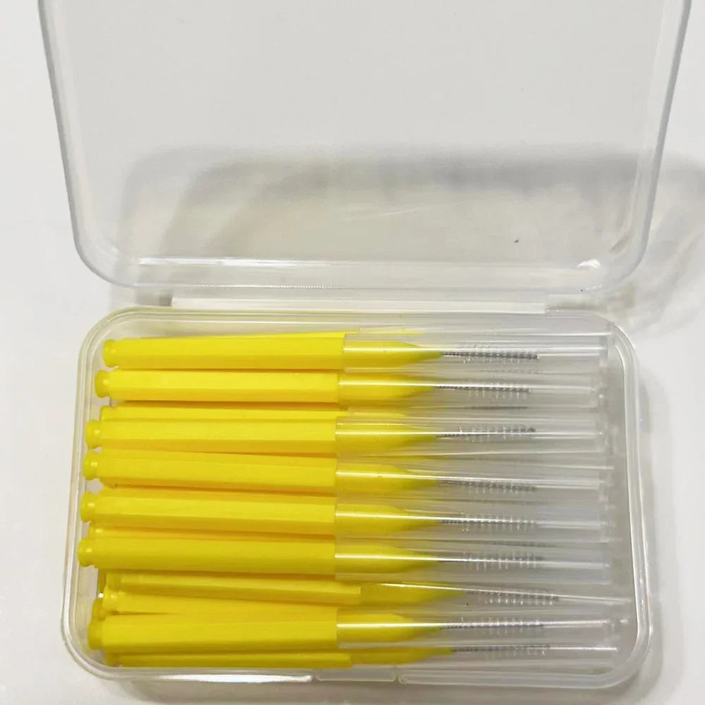 30pcsInterdental Brushes Dental Brush Between Teeth For Dental Orthodontic Clean Between Teeth Cleaning Tools Soft Micro Brushes