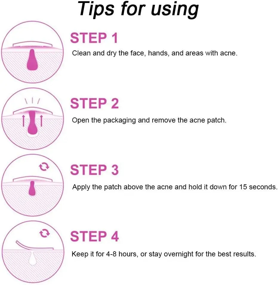 40-240PCS  Colorful Acne Pimple Patch Sticker Waterproof Removal Pimple Anti-Acne Hydrocolloid Patches Spot Marks Repair Sticker