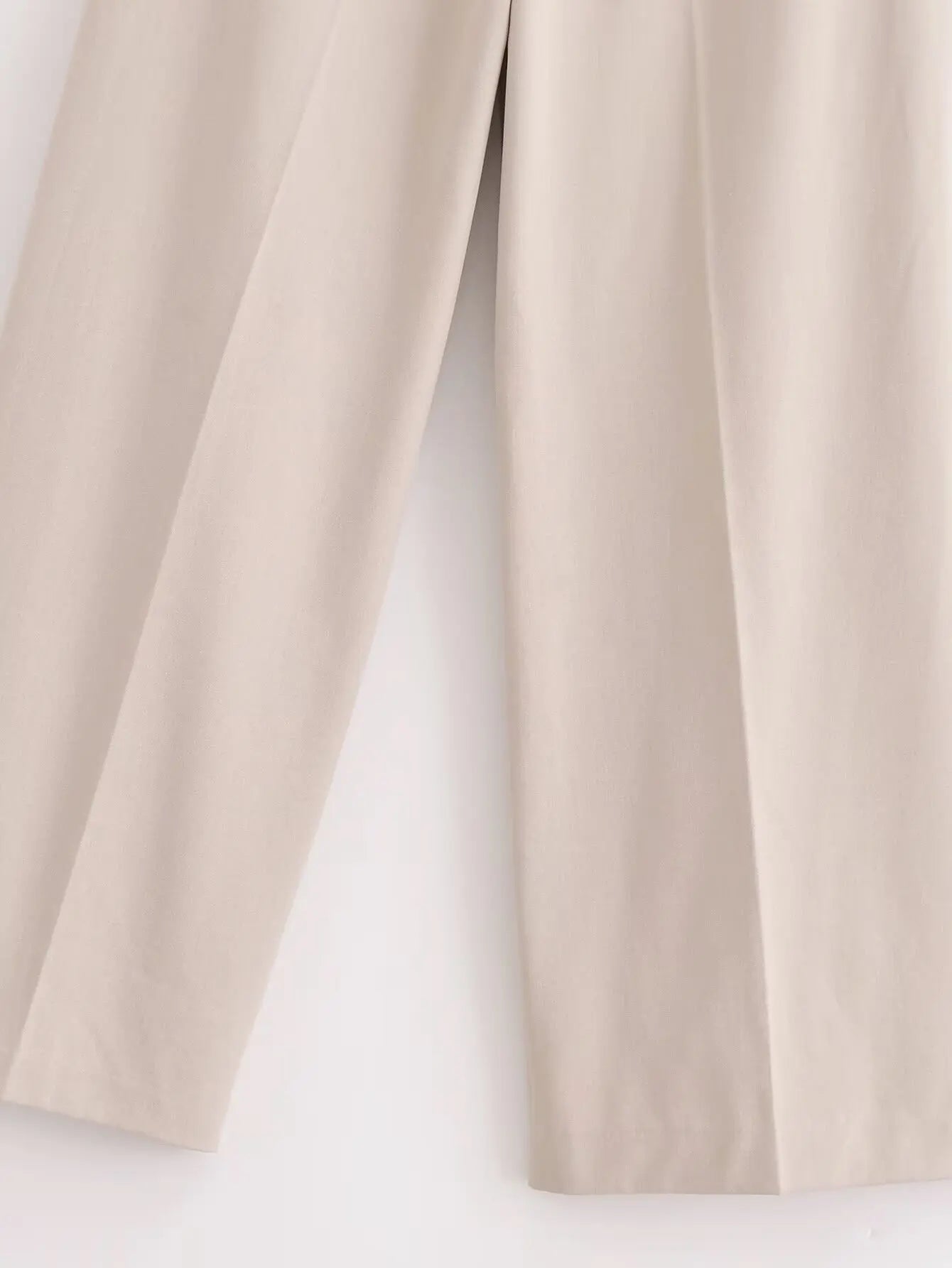 YENKYE Women Adjustable Double High Elastic Waist Wide Leg Pants With Drawstring Female Office Wear Casual Trousers pantalones