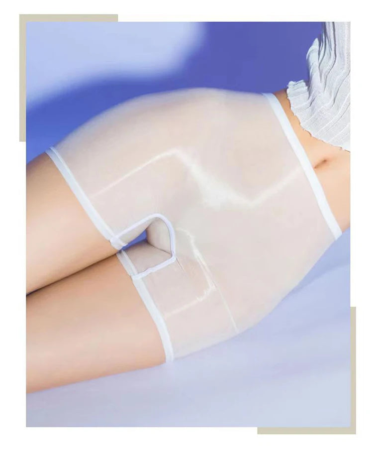 Transparent Boxers for Women See Through Female Briefs Sexy Ultra-Thin Panties Oil Shine Lingerie Intimates Smooth Underpants Viralgem Store