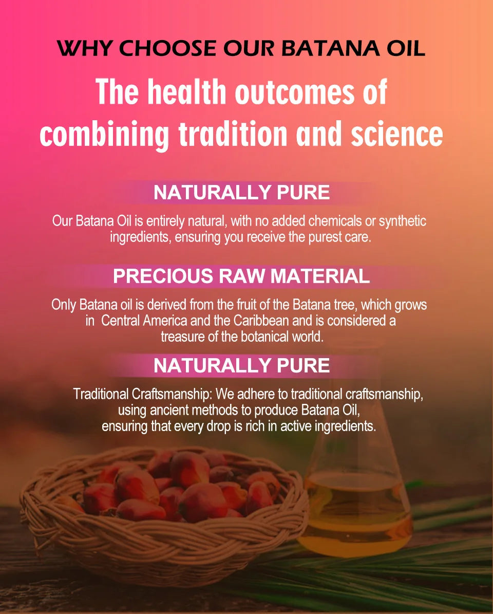 2023 Batana Hair Growth Oil For Black Women 100% Natural Batana Butter For Hair Loss Treatment For Black Men & Women Hair Care