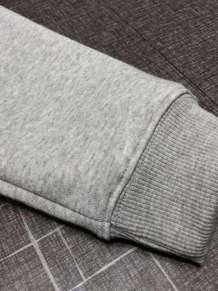 T cardigan zipper hooded sweatshirt loose casual sports men and women couple coat hoodie trendy