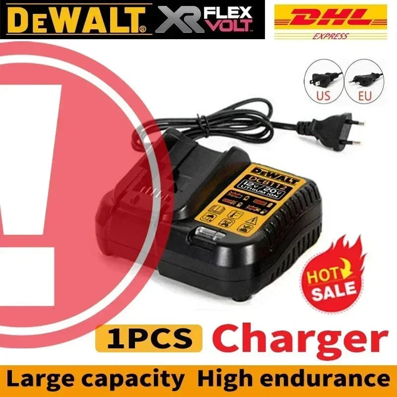 100% Original DEWALT 🔋 20V/60V MAX XR Rechargeable Tool Battery 6Ah/9Ah Compatible with DCB200 Series for Dewalt Tools 👍 Viralgem Store
