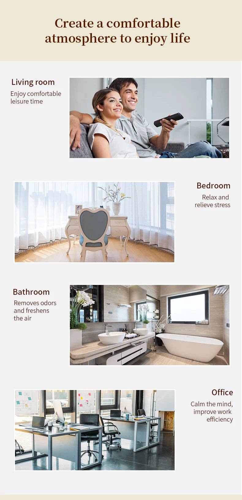 5PCS Aromatherapy plant essential oil water-soluble humidifier fireless aromatherapy refill liquid aromatherapy machine set