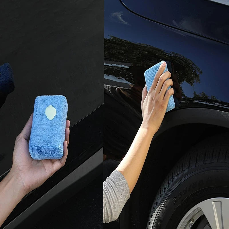 1/10Pcs Car Wax Applicator Pads Microfibre Polishing Sponges Soft Auto Detailing Waxing Sponge Cleaning Foam Car Paint Care Pad Viralgem Store