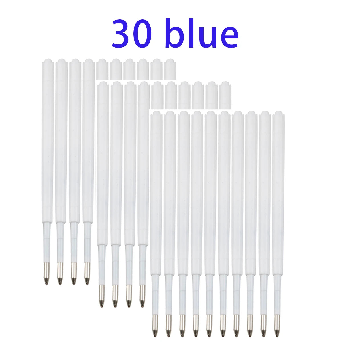 10-20pcs 0.7MM Ballpoint Pen Plastic G2 Refills Blue/Black Ink  for Pens Writting Parts Office Stationery Viralgem Store
