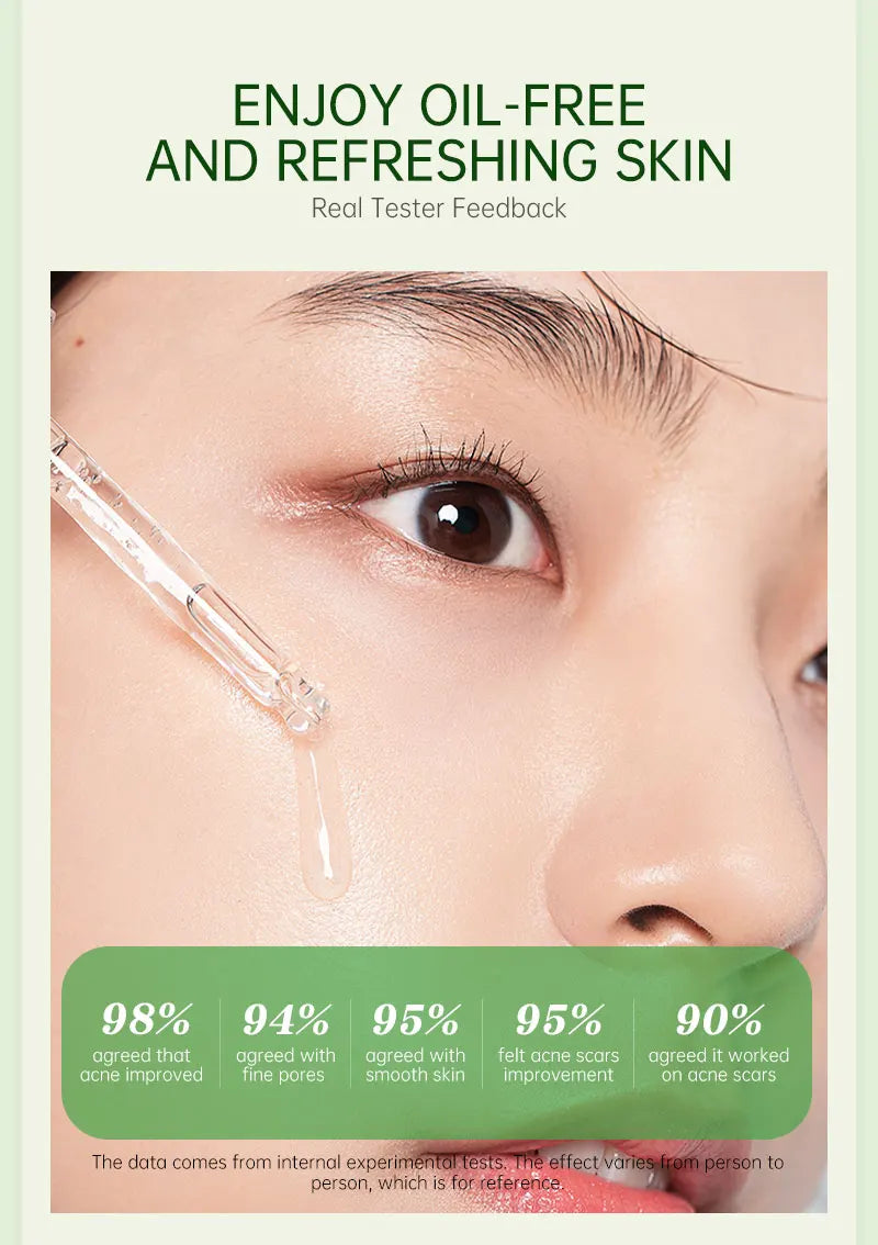 Tea Tree Acne Treatment Facial Serum Moisturizing Hyaluronic Acid Oil Control Pimple Removal Essence Face Serum Skin Care