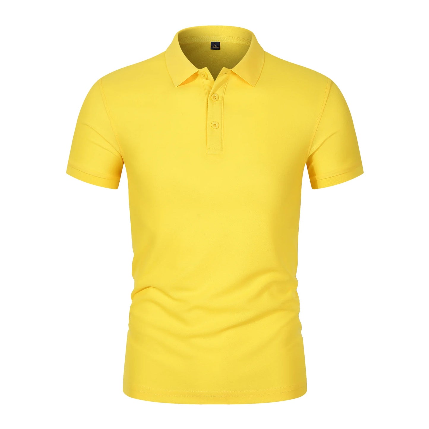 2025 Summer New Men's Short sleeved Solid Color Polo Shirt Breathable and Comfortable Elastic Top Casual Business New Style Viralgem Store