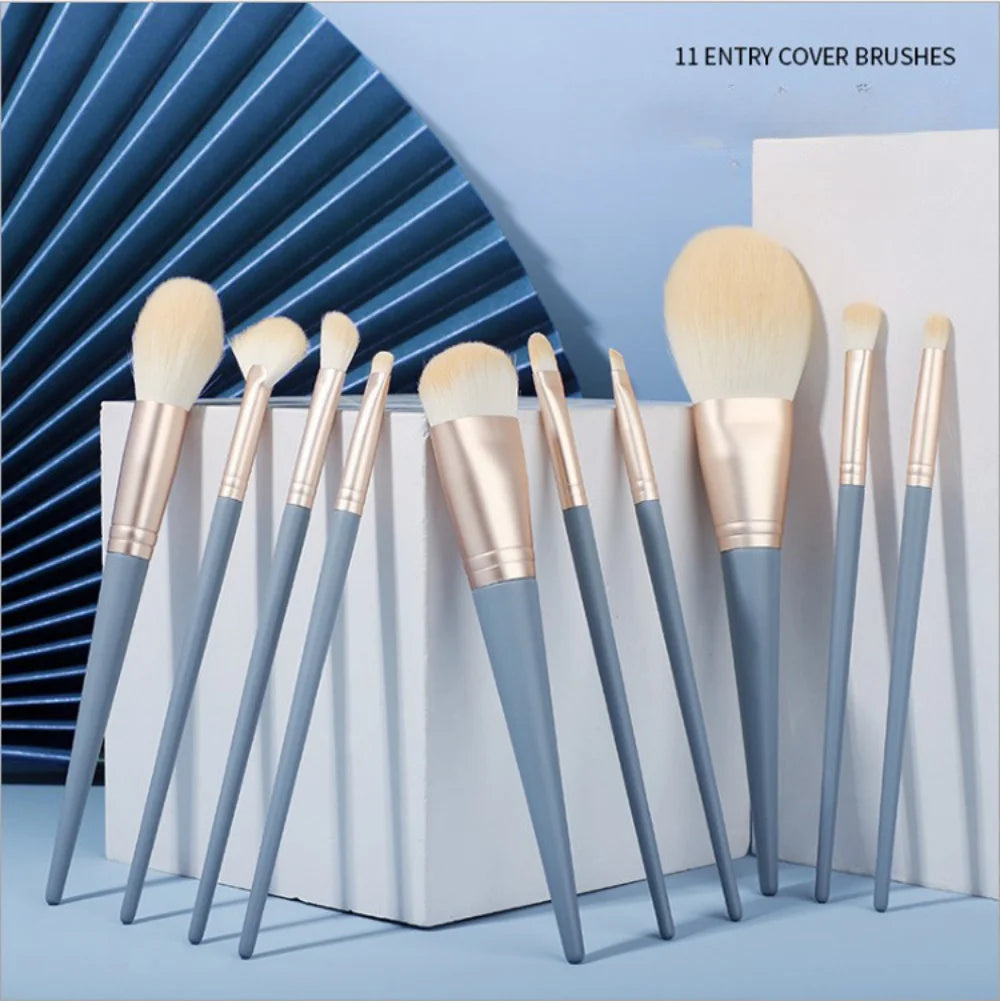 8-13Pcs Soft Makeup Brushes Set Eye Shadow Foundation Brush Women Cosmetic Brush Powder Blush Blending Brush Make Up Beauty Tool