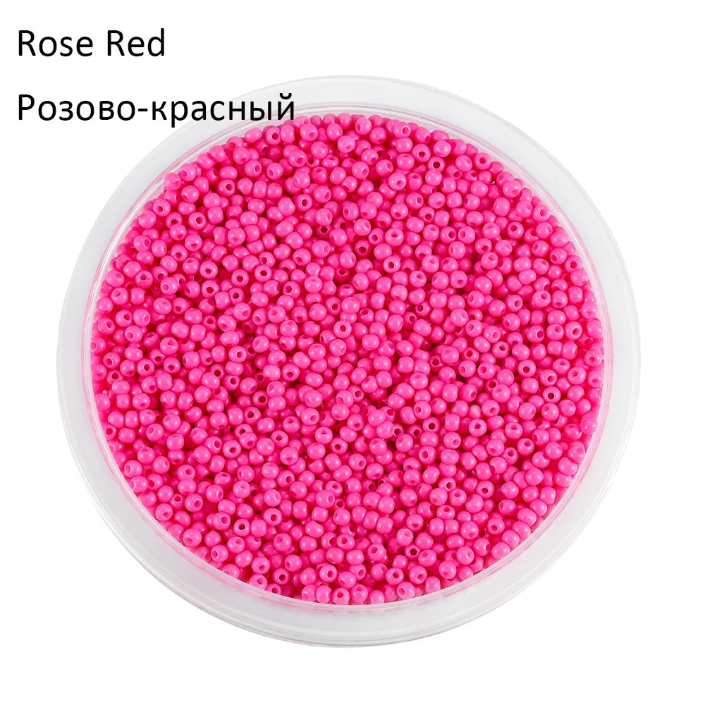 2mm Charm Glass beads Czech Glass Seed Beads Small Round Loose Bead For DIY Jewelry Making Earrings Bracelet