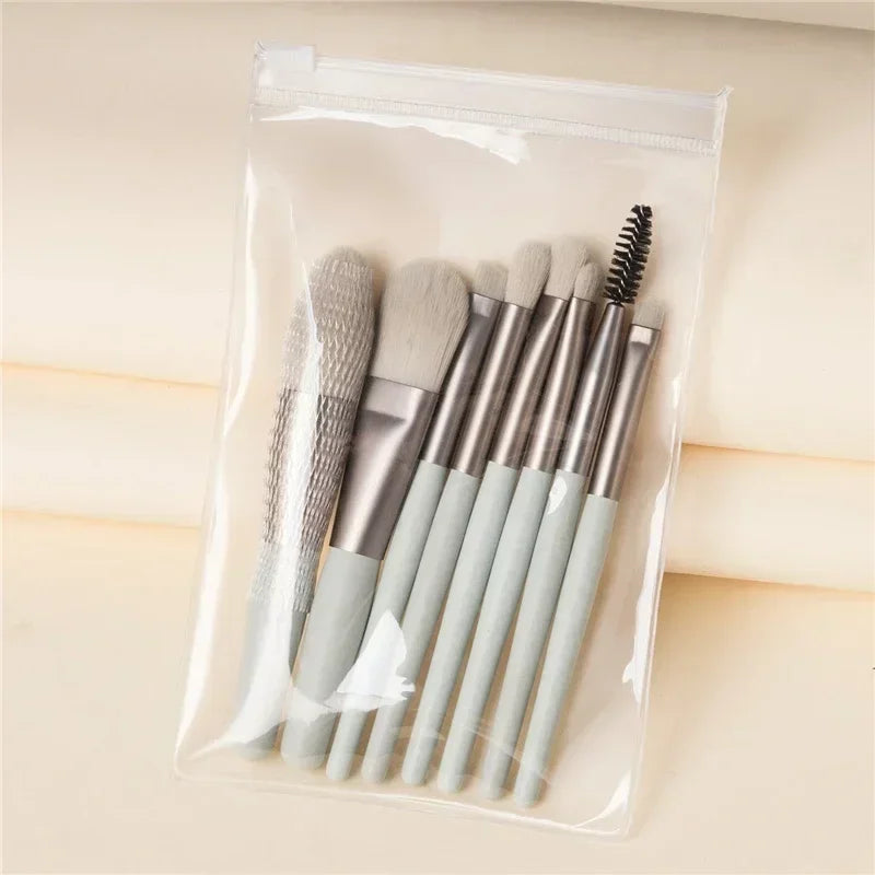 8-13Pcs Soft Makeup Brushes Set Eye Shadow Foundation Brush Women Cosmetic Brush Powder Blush Blending Brush Make Up Beauty Tool
