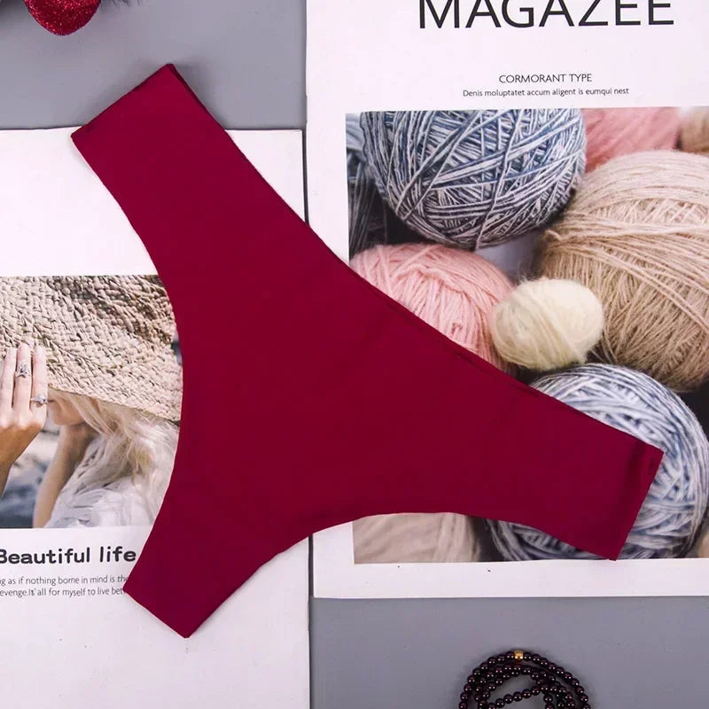 2pcs Sexy Lingerie Seamless Women G-string Underwear Ladies Panties Lingerie Bikini Pants Tanga Thong Intimatewear Briefs